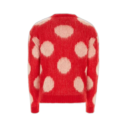 Marni Polka-Dot Knitted Crewneck Jumper