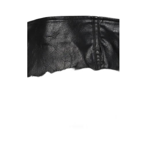 Faux Fur Cropped Skirts / Blk
