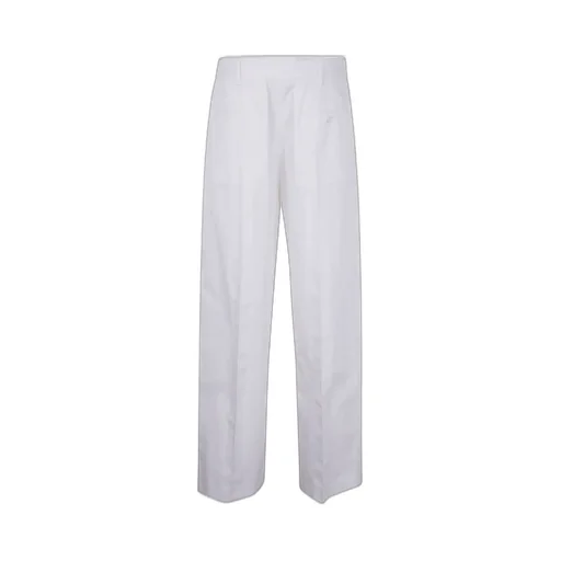 Marni Maxi Pleat Pale Peach Poplin Trousers