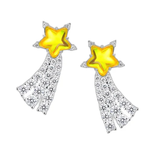 Crystal Meteor Stud Earring / Yel