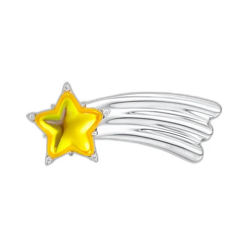 Long-Tail Meteor Hair Clip / Yel