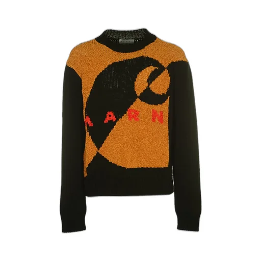 Marni X Carhartt Logo Intarsia-Knitted Crewneck Jumper