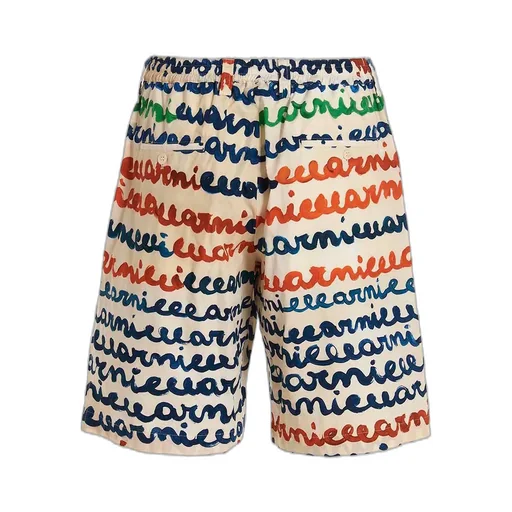 Marni Handwriting Printed Poplin Shorts