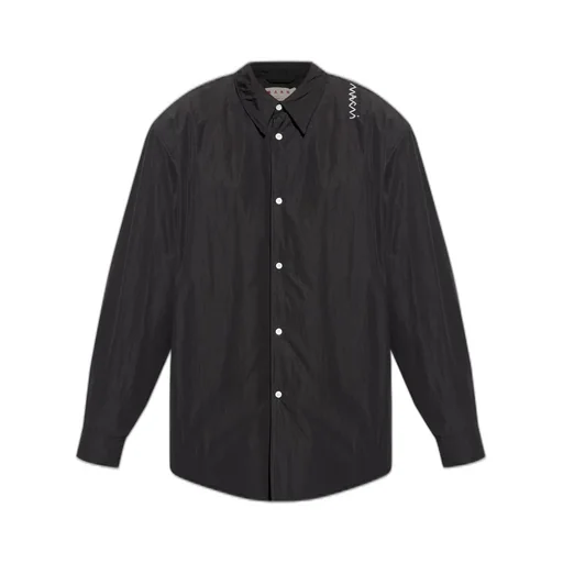 Marni Logo Embroidered Buttoned Shirt
