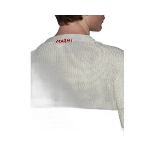 Marni Destroyed Striped Knit Cardigan