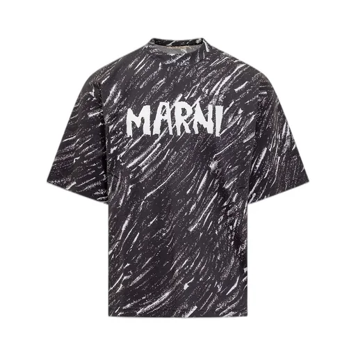 Marni Logo Printed Crewneck T-Shirt