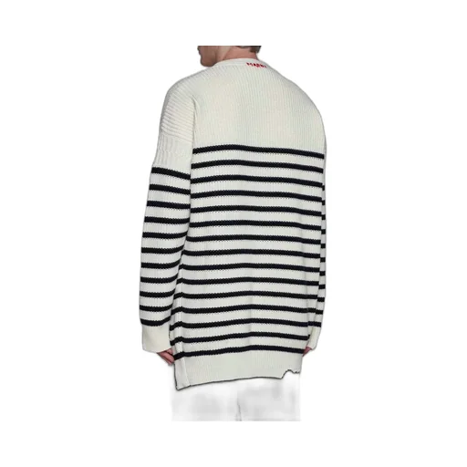 Marni Destroyed Striped Knit Cardigan