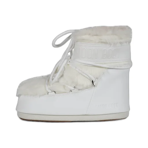 Mb Icon Low Faux Fur / Optical Wht