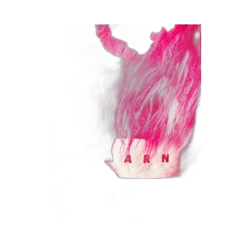Marni Logo Patch Shearling Tote Bag