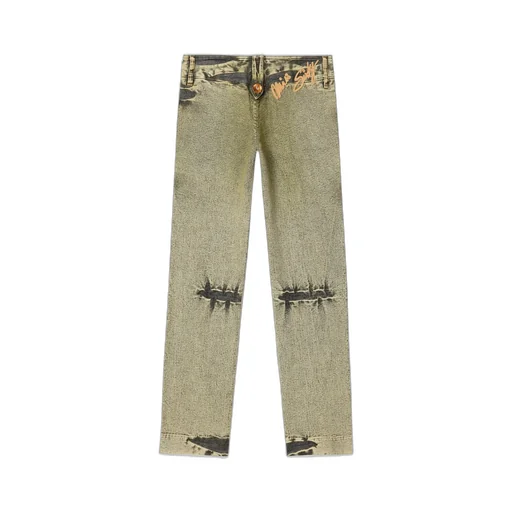 Tie-Dye Jeans / Olv Grn