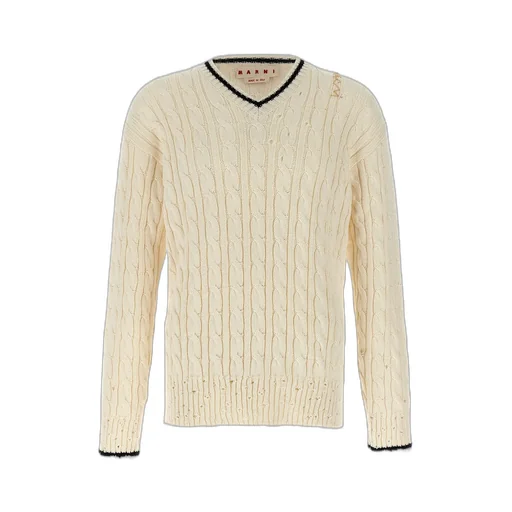 Marni V-Neck Knitted Jumper