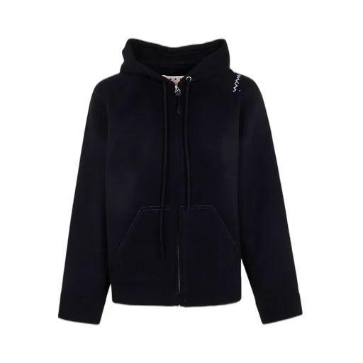 Marni Zip-Up Hooded Jacket