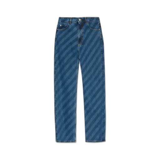 Marni Striped Straight-Leg Jeans