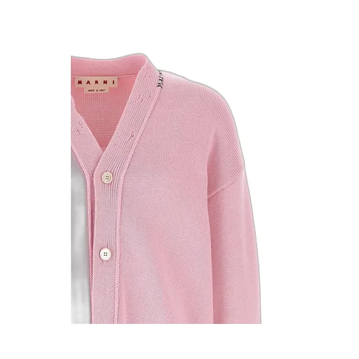 Marni V-Neck Distressed Cardigan