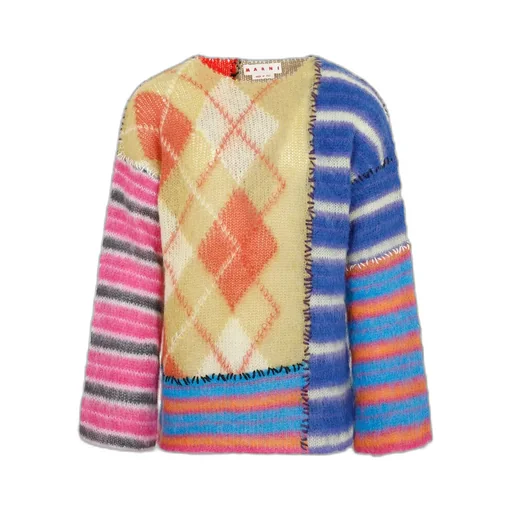 Marni Patchwork Knitted Jumper