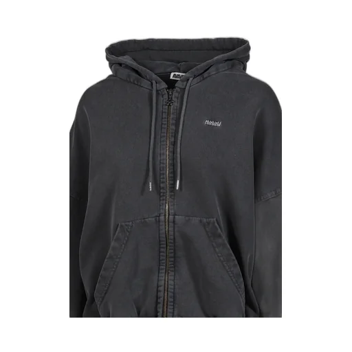 Shoulderless Hoodie / Blk