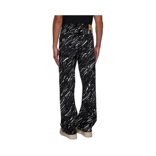Marni Crayon Printed Wide-Leg Jeans