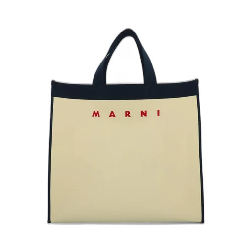 Marni Logo Print Tote Bag