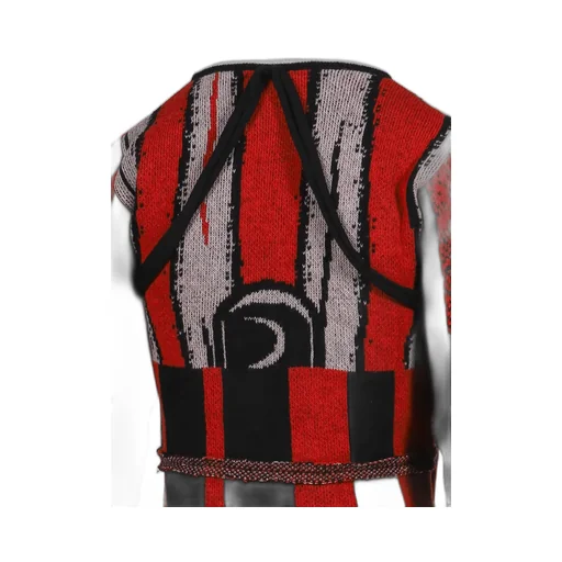 Sporty Knit Cardigan / Red
