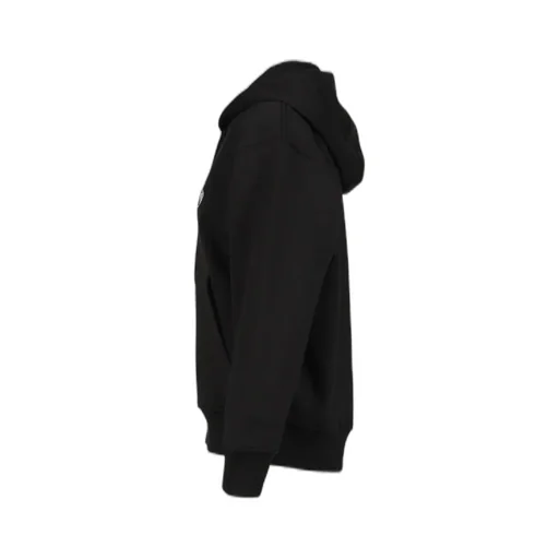 Moon Logo Fleece Zipped Hoodie / Blk