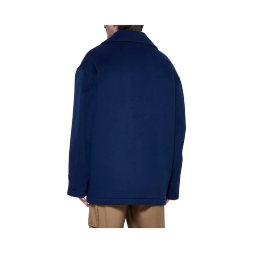 Marni Logo Patch Single-Breasted Short Coat