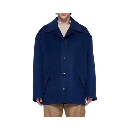 Marni Logo Patch Single-Breasted Short Coat