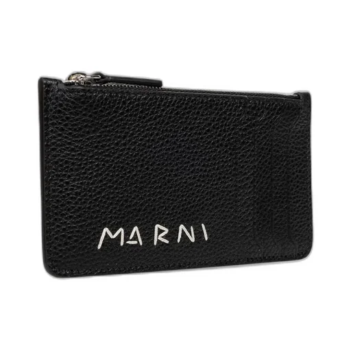 Marni Logo Detailed Zipped Cardholder