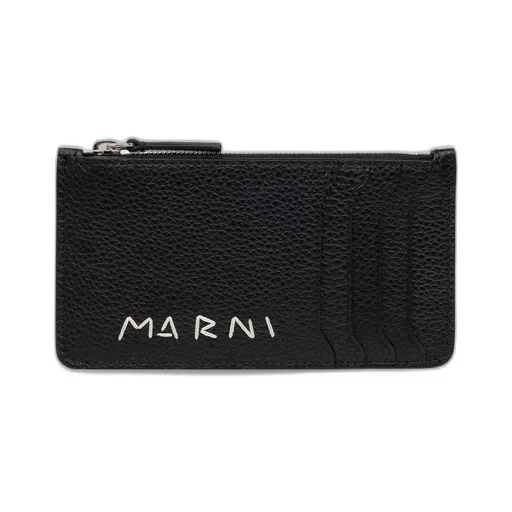 Marni Logo Detailed Zipped Cardholder
