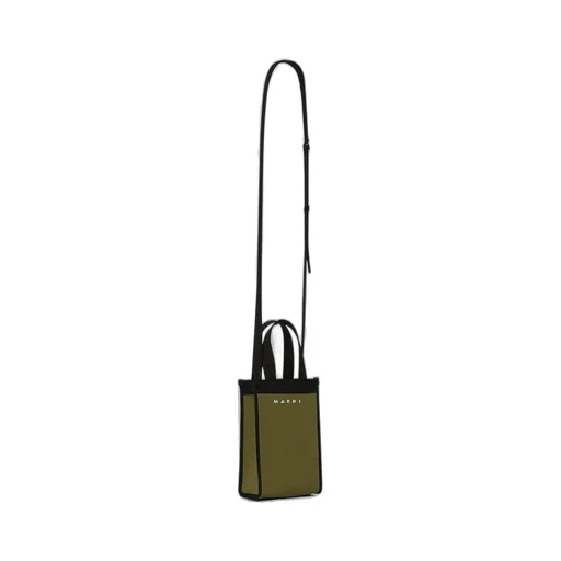 Marni Colour-Block Knitted Tote Bag