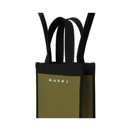 Marni Colour-Block Knitted Tote Bag