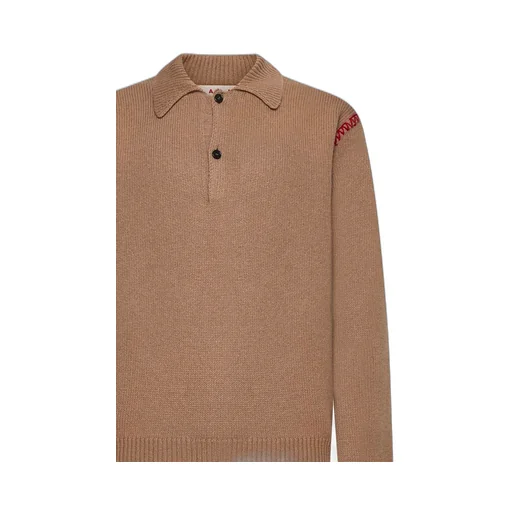 Marni Long Sleeved Knitted Polo Jumper