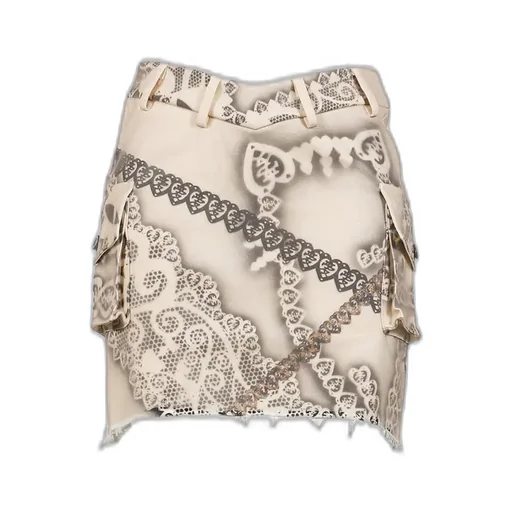 Feline Airbrush Pocket Skirt / Beg