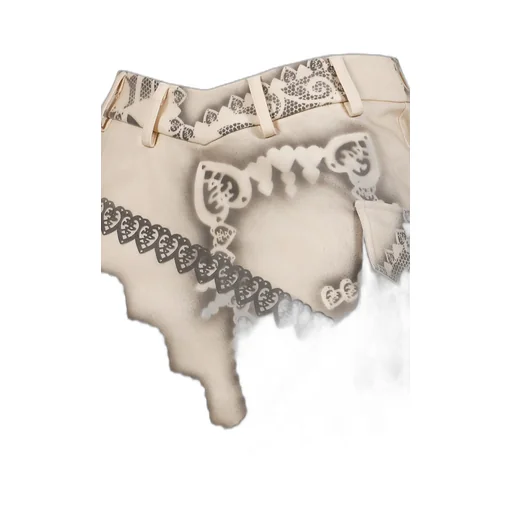 Feline Airbrush Pocket Skirt / Beg