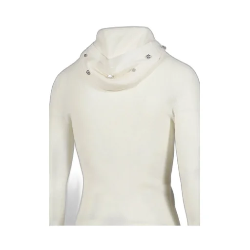 Feline Airbrush Knit Hood / Wht