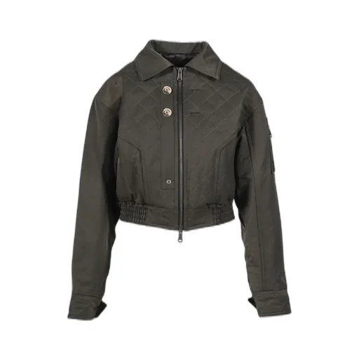 Matty Quilted Bomber Jacket / Kha