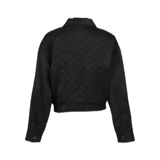 Matty Quilted Bomber Jacket / Blk