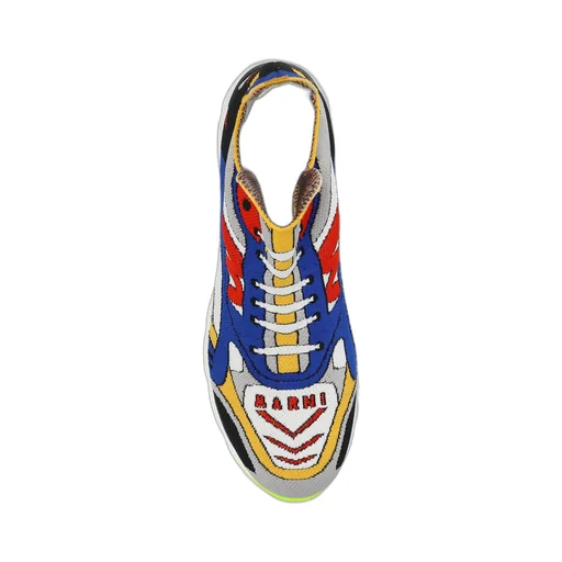 Marni Trompe L'oeil-Printed Round-Toe Sneakers