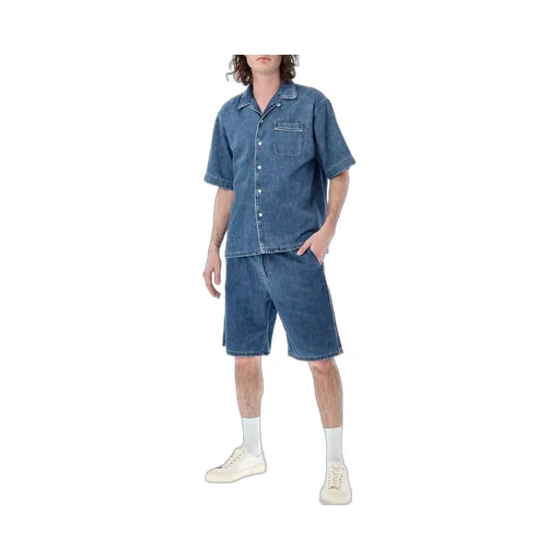 Marni Elastic Waist Denim Shorts