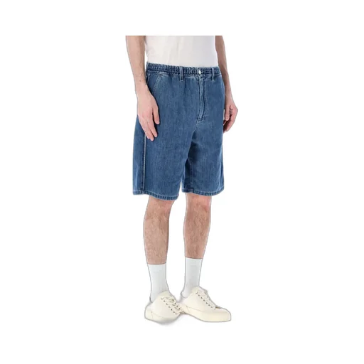 Marni Elastic Waist Denim Shorts