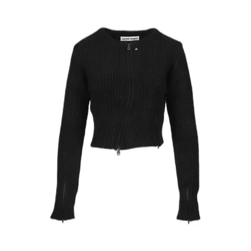 Neah Knitted Zip-Up / Black