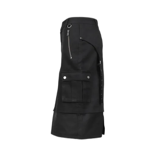 Wiffy Cargo Midi Skirt / Black