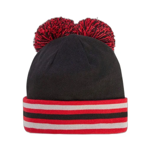 Pom Pom Beanie / Blk Betterscarlet