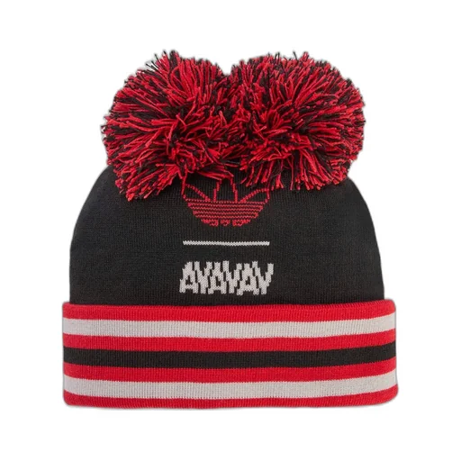 Pom Pom Beanie / Blk Betterscarlet