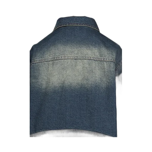 Denim Lace Jacket / Blu
