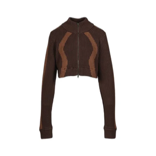 Double Zip Knit / Brw