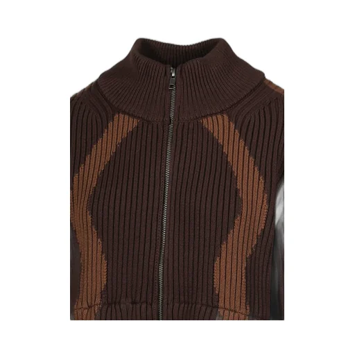 Double Zip Knit / Brw