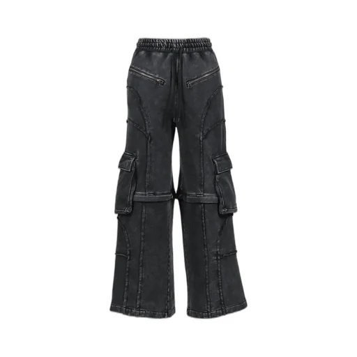 Split Sweat Pants / Black