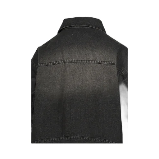 Denim Lace Jacket / Black