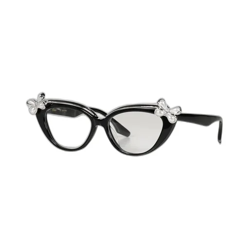 Pearl Flower Simple Glasses / Blk