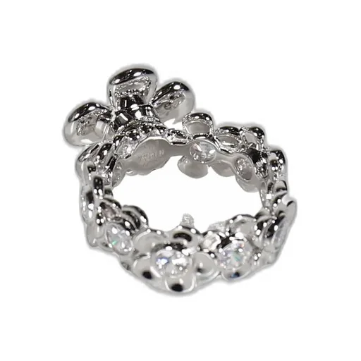 Spin Flower Garden Ring / Sil